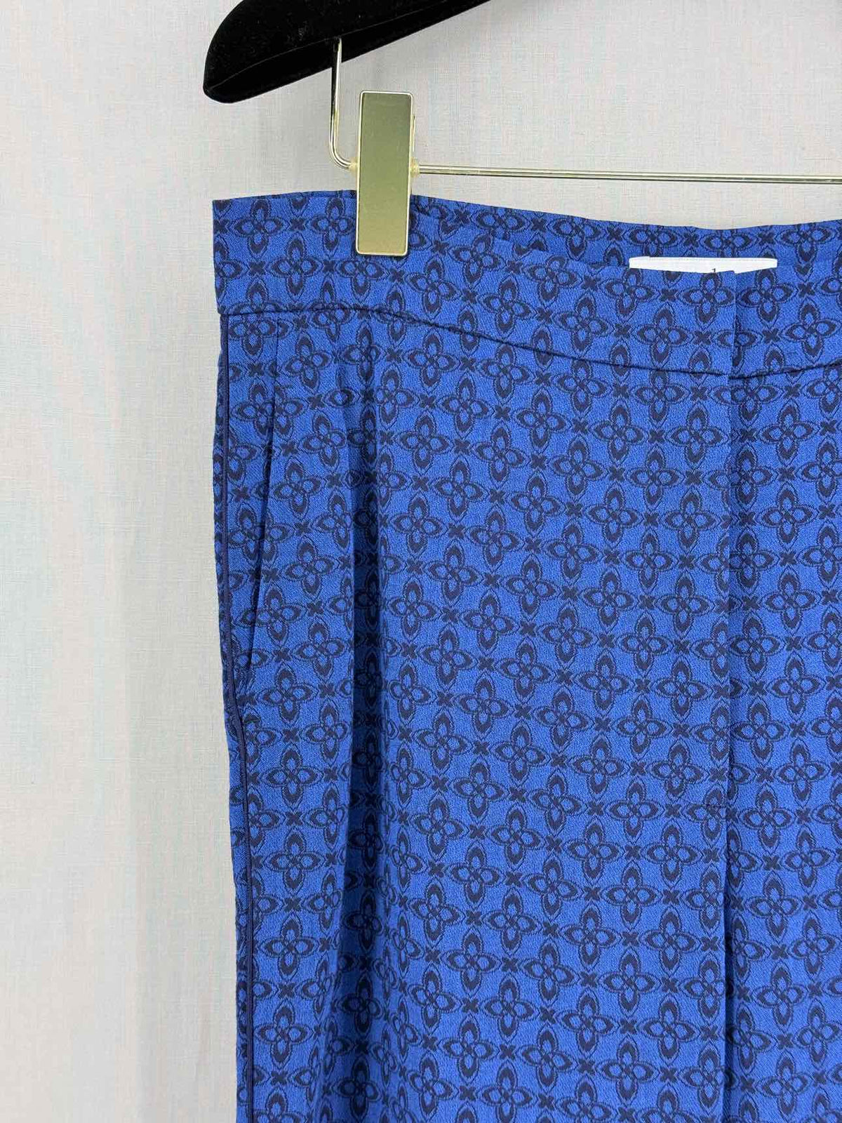 SANDRO Amparo Blue Jacquard Size US 8 Pants