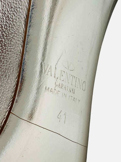 VALENTINO GARAVANI Metallic Silver Size EU 41 Pumps
