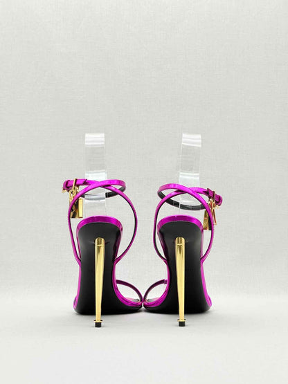 TOM FORD Naked Purple Size EU 38.5 Heeled Sandals