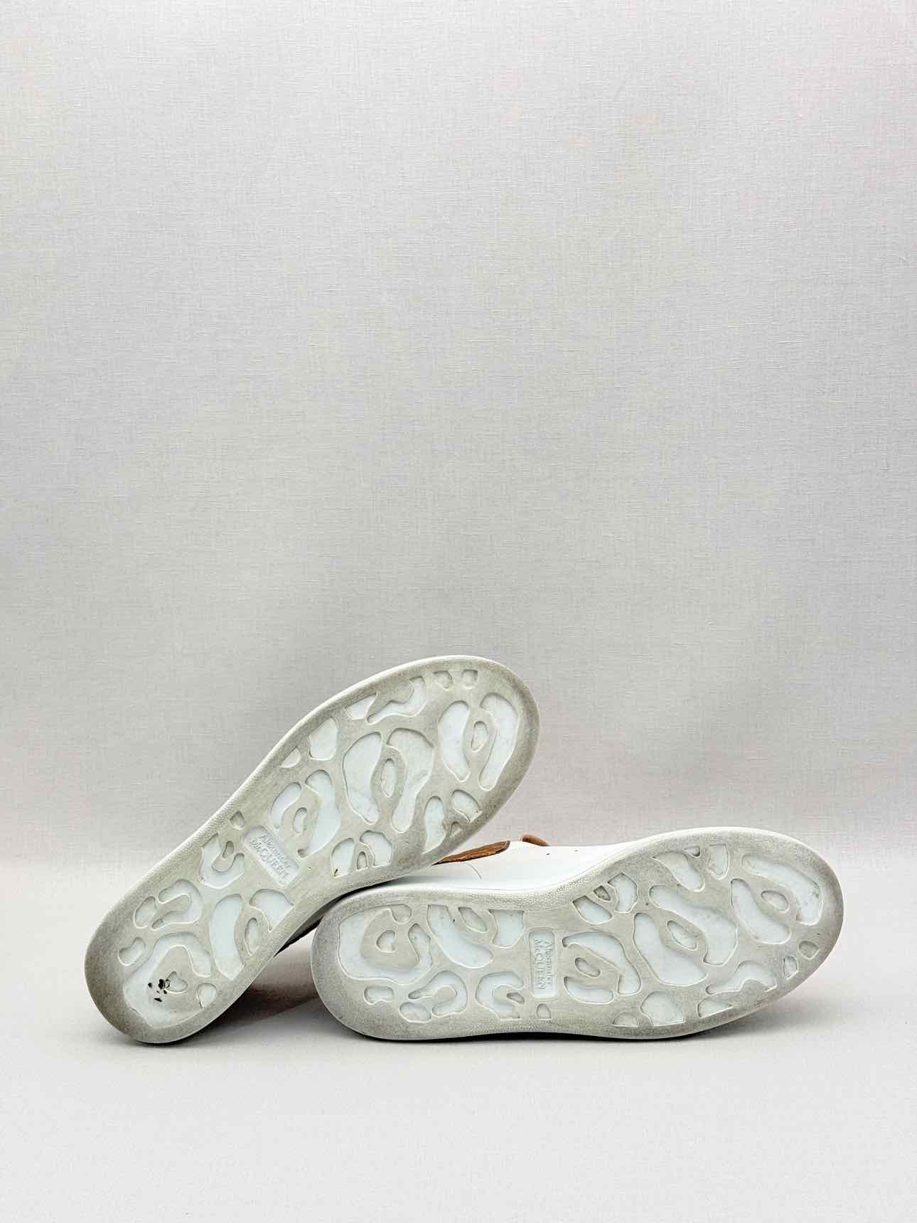 ALEXANDER MCQUEEN White & Bronze Size EU 37 Sneakers
