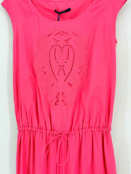LAUREL Pink Embroidered Size US 6 Long Dress