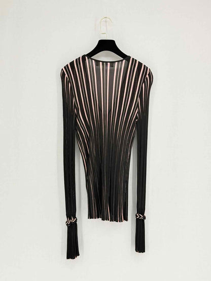 DIANE VON FURSTENBERG Black & Pink Size Small Top