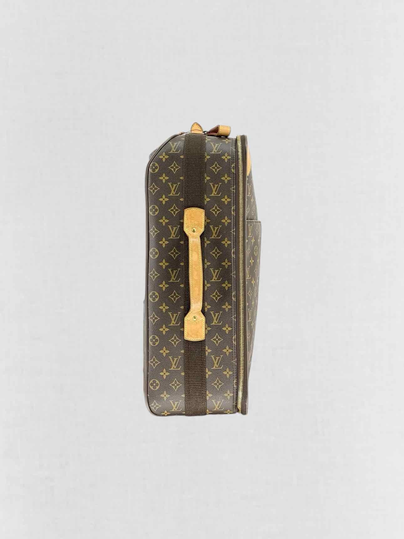LOUIS VUITTON Pegase 55 Brown Monogram Rolling Luggage