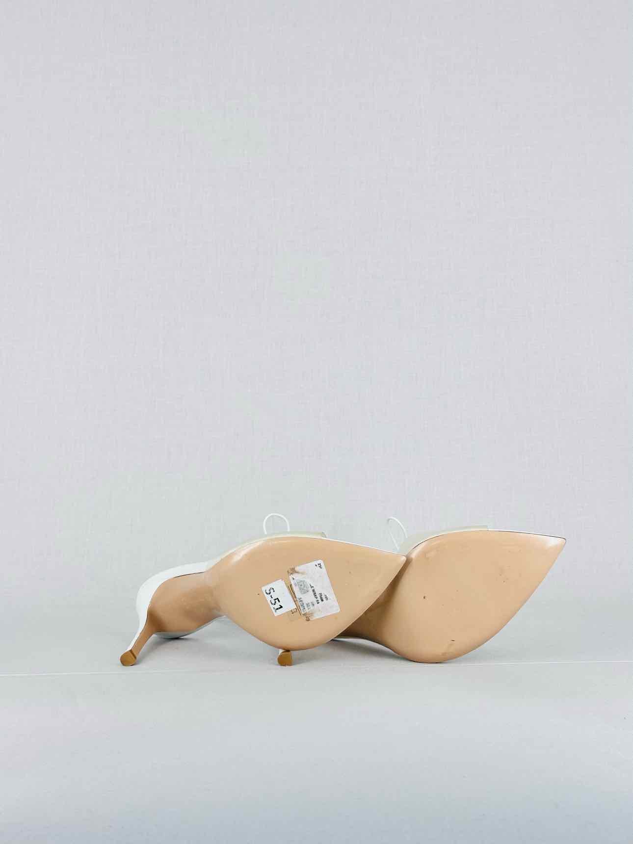 GIANVITO ROSSI Spice White Size EU 36.5 Heeled Sandals