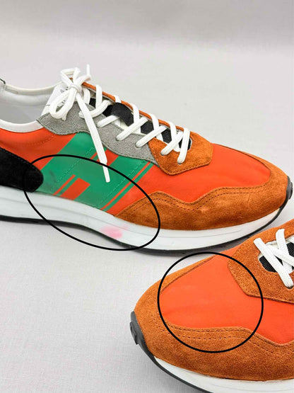 HOGAN H601 Orange & Green Size EU 40.5 Sneakers