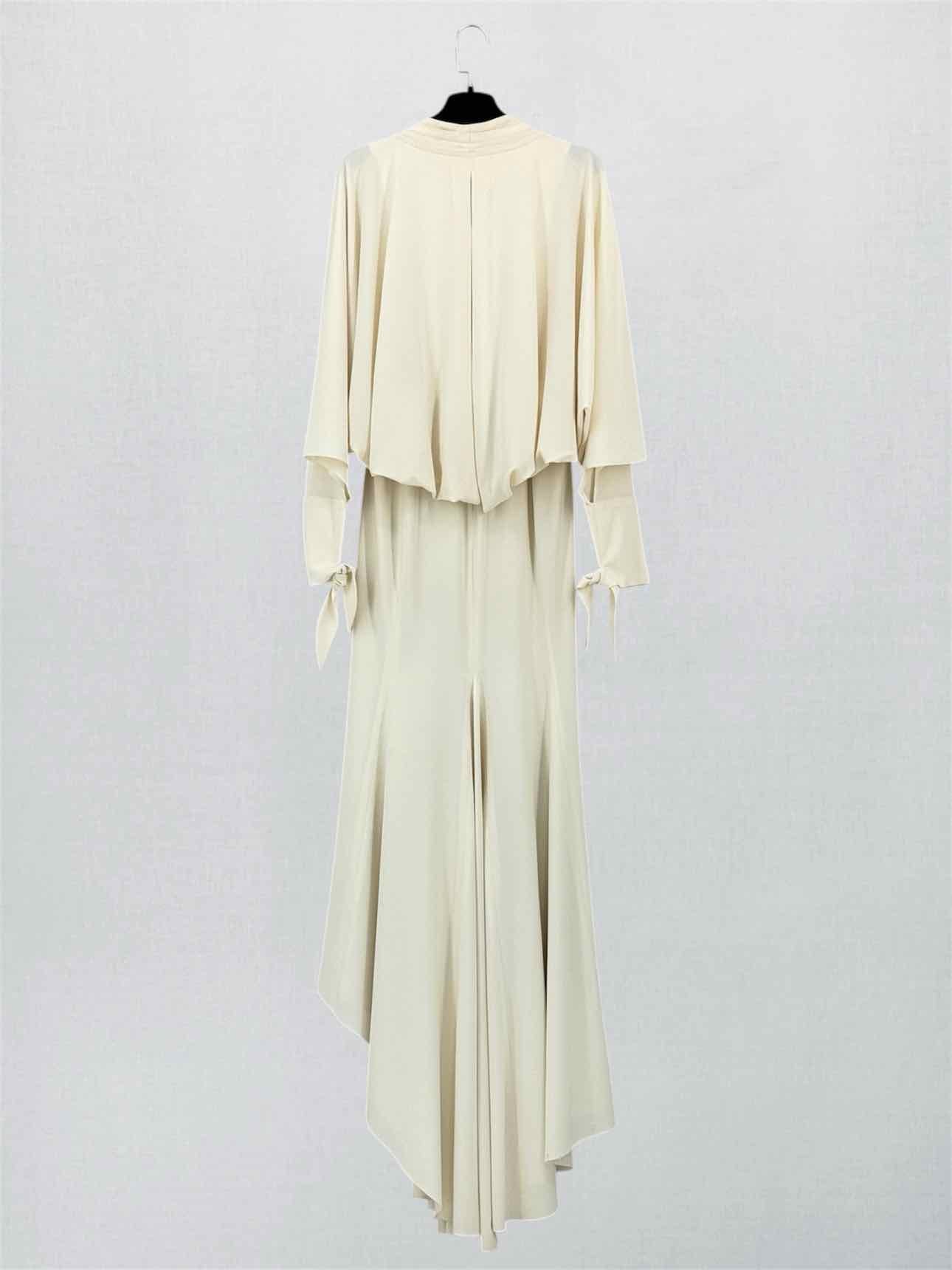 ZAC POSEN Cream Size US 4 Long Dress