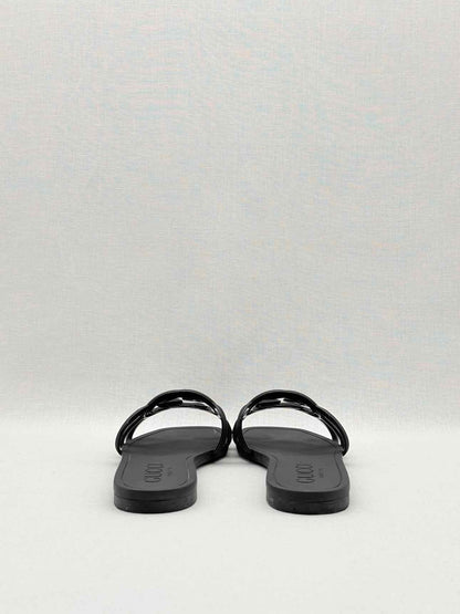 GUCCI Interlocking G Black Size EU 38 Slides