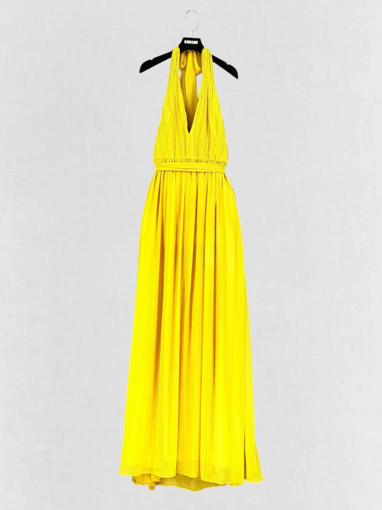 ALICE + OLIVIA Yellow Size Small Long Dress