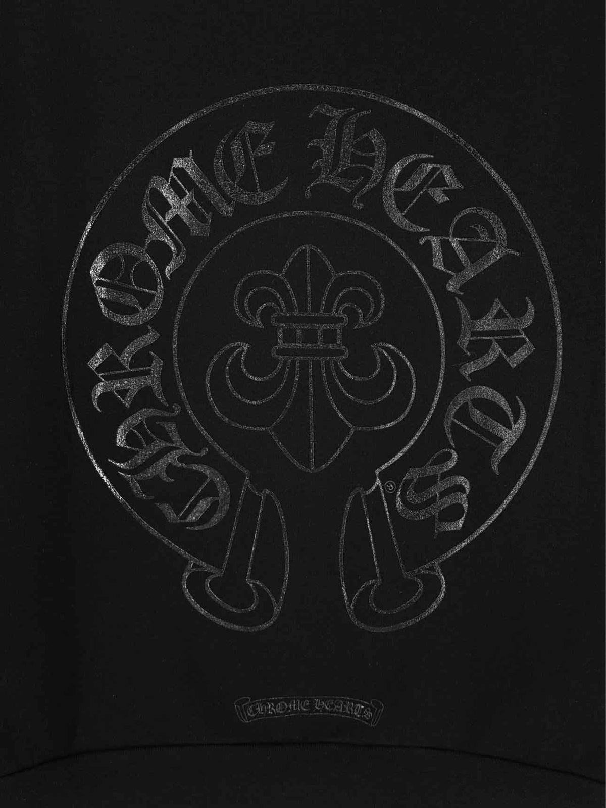 CHROME HEARTS Black Logo Print Size Medium Sweatshirt