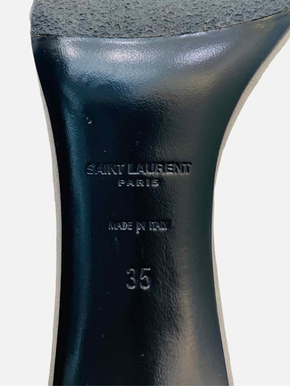 SAINT LAURENT Grey Size EU 35 Heeled Sandals