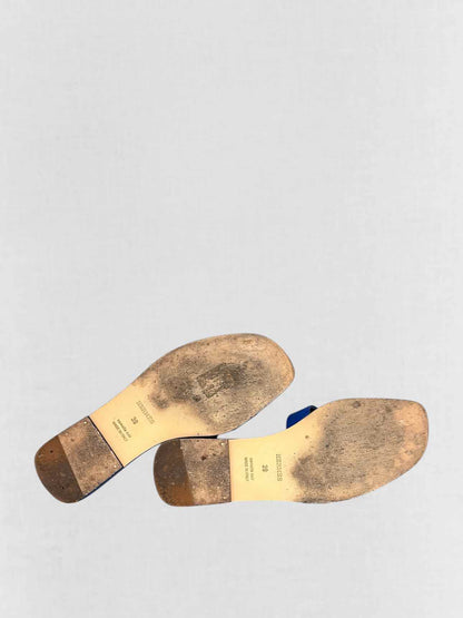 HERMES ORAN Blue Size EU 39 Sandals
