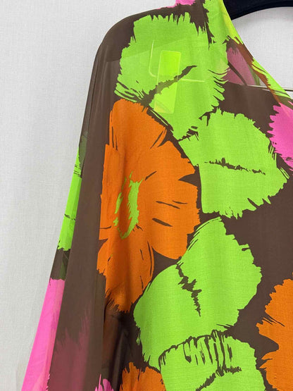 MILLY Brown Multicolor Size US 6 Short Dress