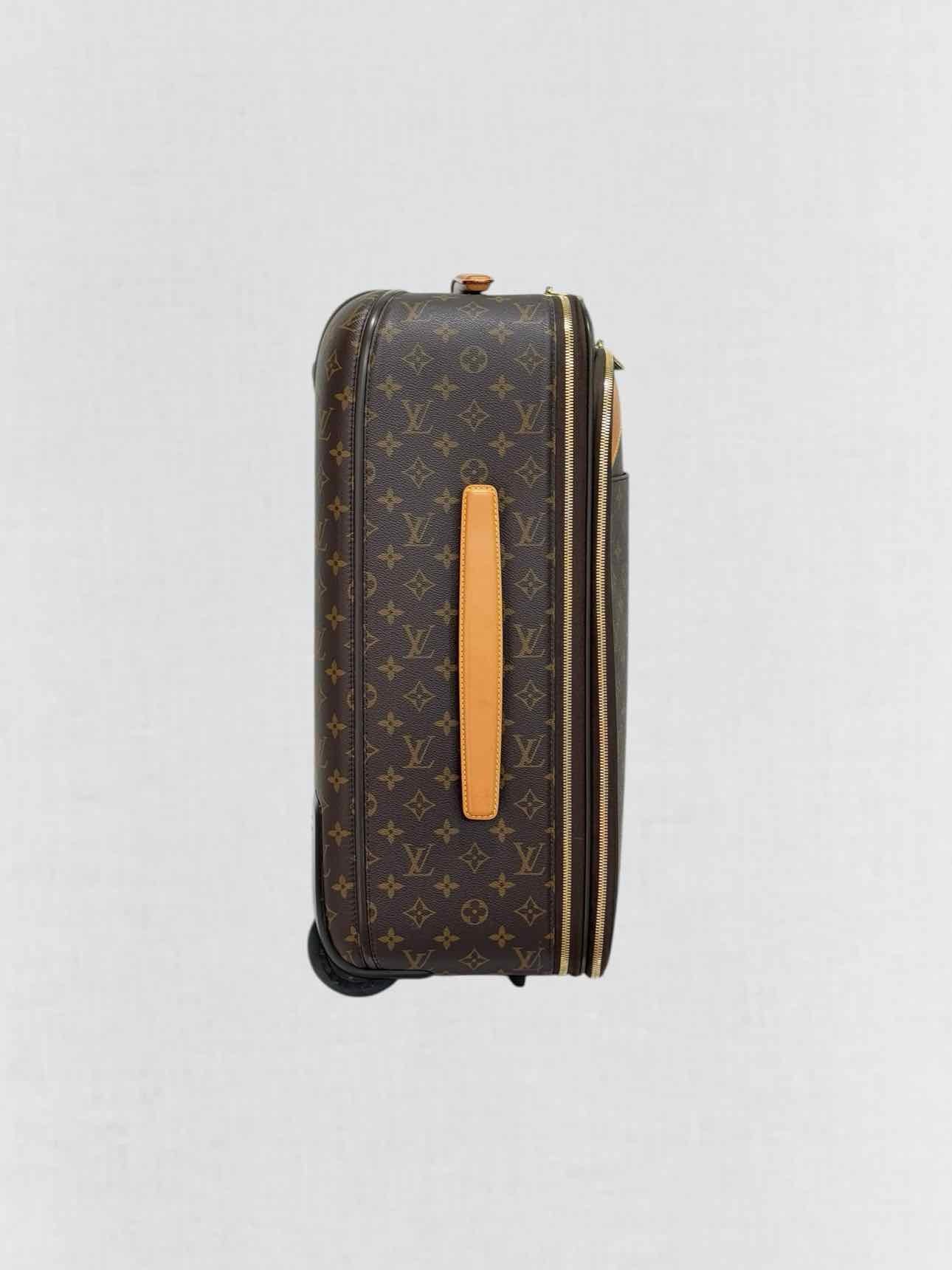 LOUIS VUITTON Pegase Brown Rolling Luggage