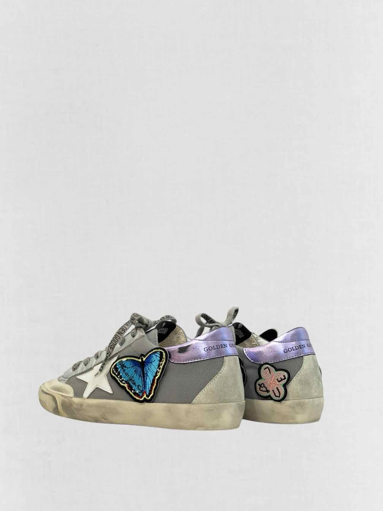 GOLDEN GOOSE Grey & White Size EU 37 Sneakers