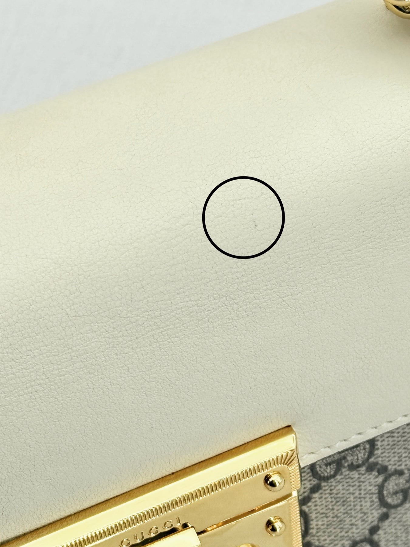 GUCCI Padlock Brown & Beige GG Supreme Shoulder Bag