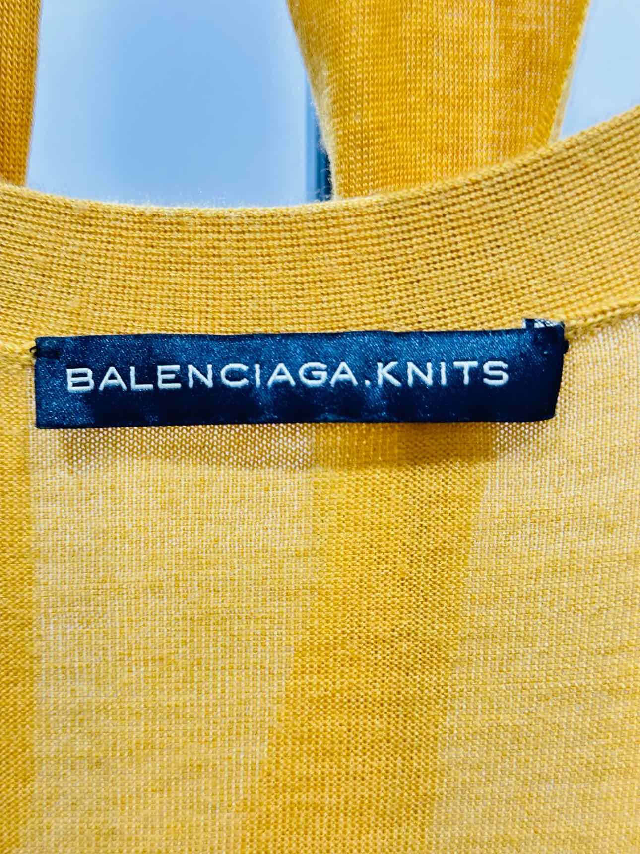 BALENCIAGA KNITS Long Yellow Size US 8 Cardigan