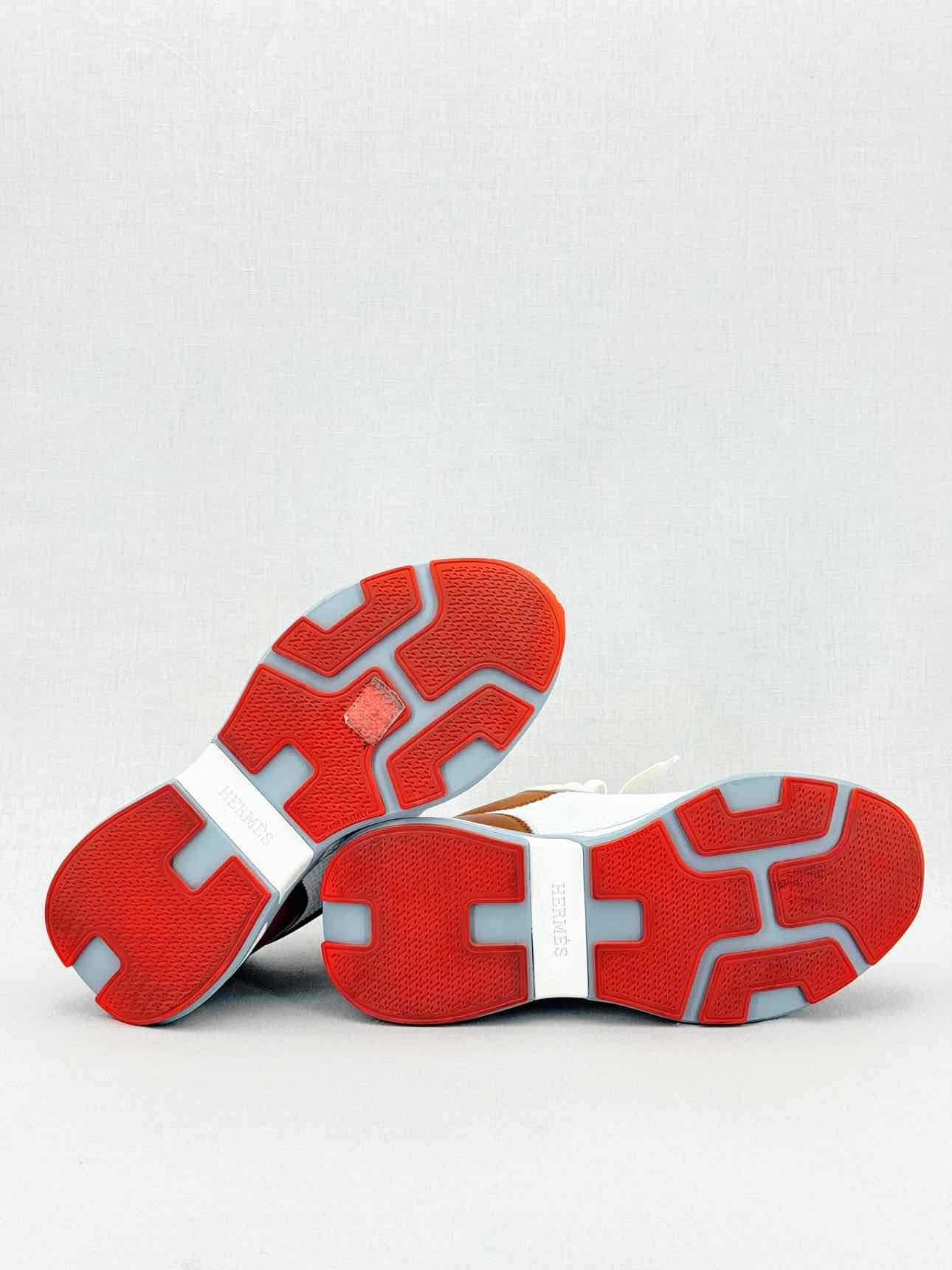 HERMES Heros Blanc / Natural Size EU 38.5 Sneakers