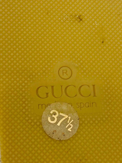 GUCCI Espadrille White w/ Silver Size EU 37.5 Wedges