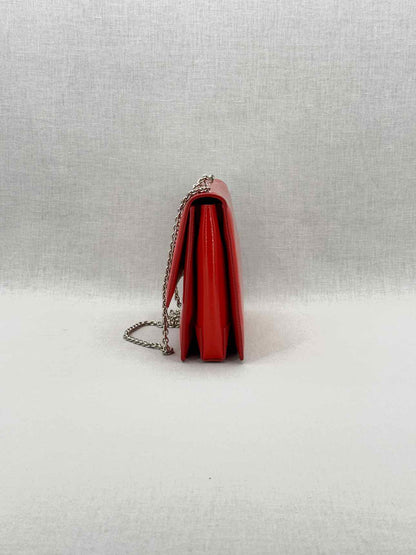 SALVATORE FERRAGAMO Bow Red Shoulder Bag