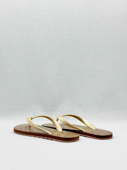 COACH Zak Gold Monogram Size EU 37-38 Flip flops