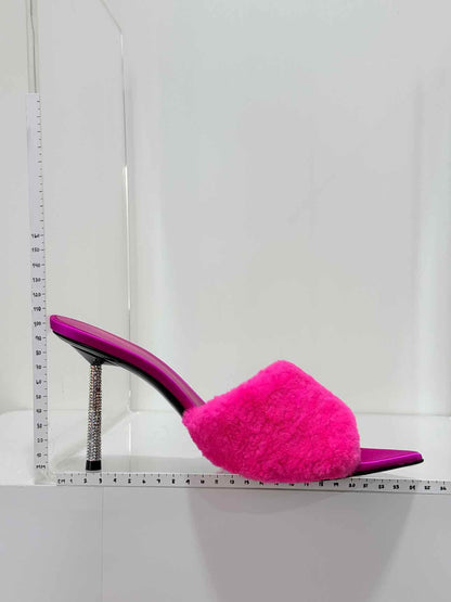 LE SILLA Pink Embellished heels Size EU 41 Mules