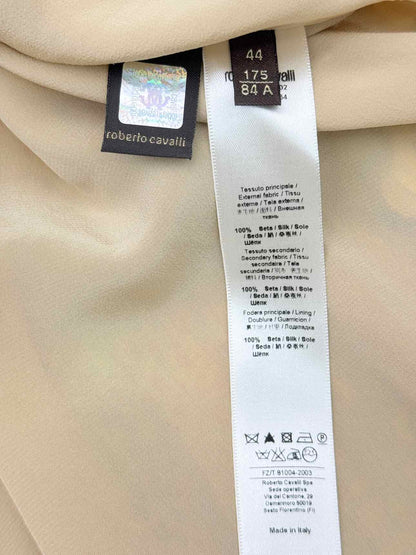 ROBERTO CAVALLI Runway Gold Size US 8 Mini Skirt