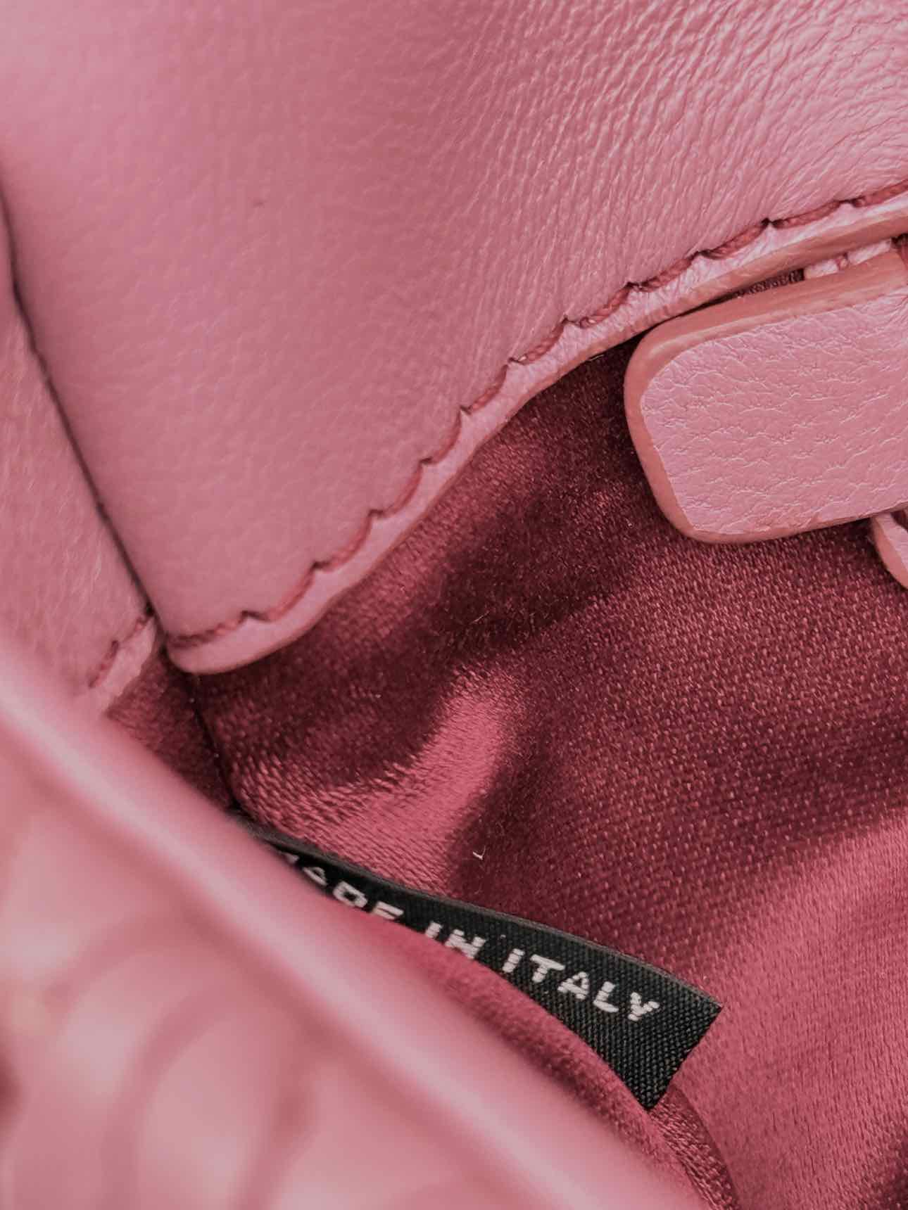 MIU MIU Nappa Crystal Pink Matelasse Shoulder Bag