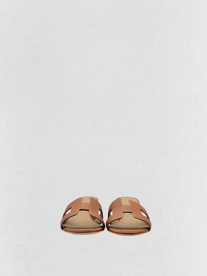 HERMES Oasis Gold Size EU 36 Heeled Sandals