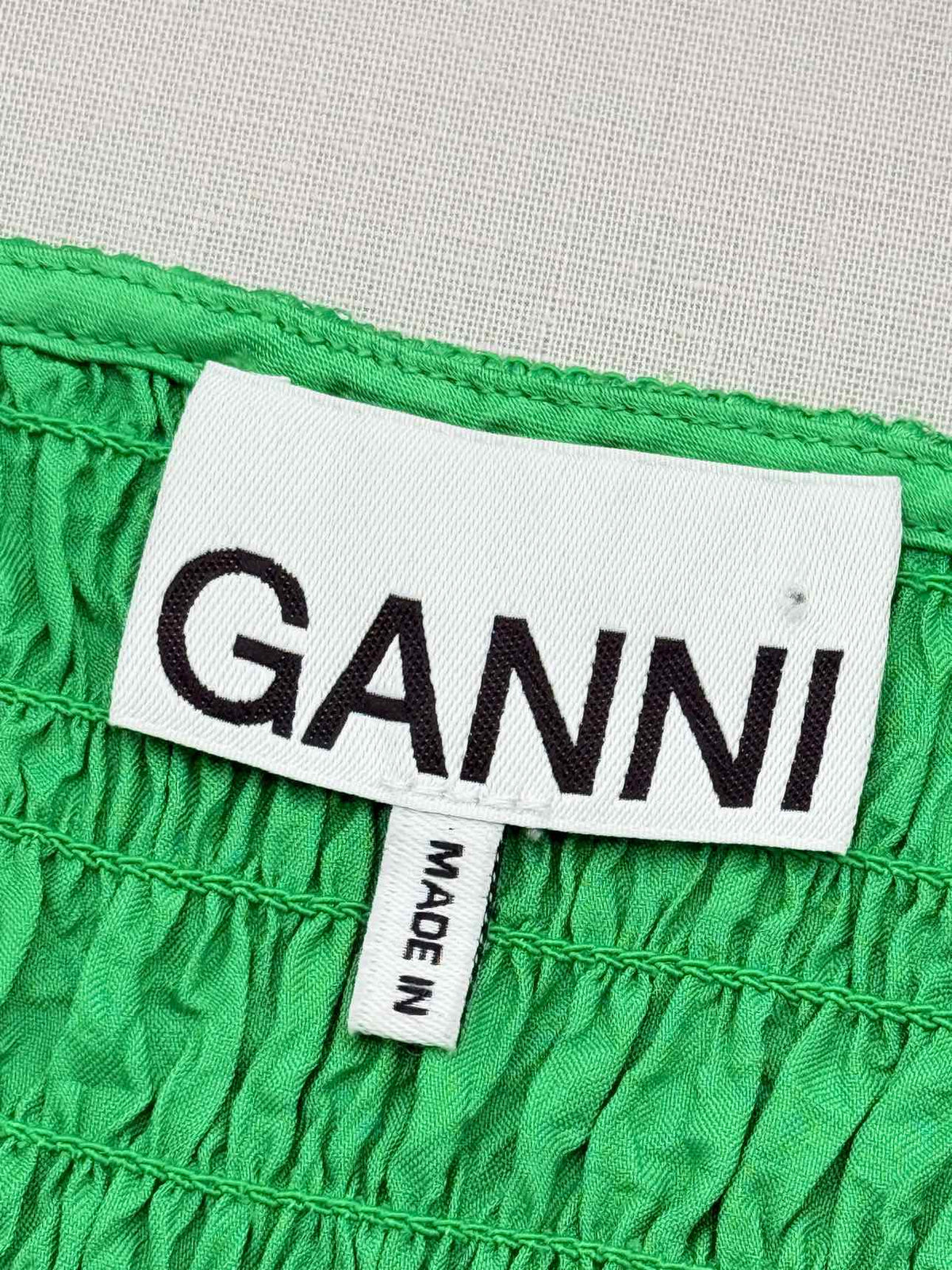 GANNI Crop Green Size US 10 Top