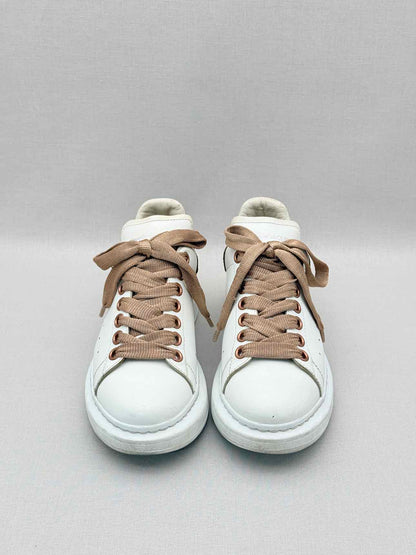 ALEXANDER MCQUEEN White & Bronze Size EU 37 Sneakers