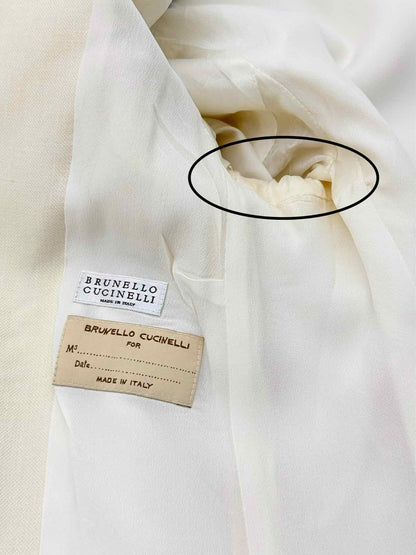 BRUNELLO CUCINELLI Cream Size US 0 Jacket