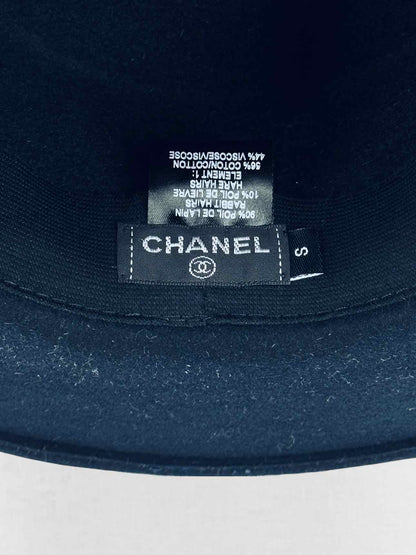CHANEL Navy Blue CC Hat