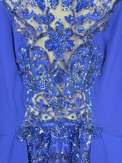 ZUHAIR MURAD Royal Blue Size US 10 Long Dress