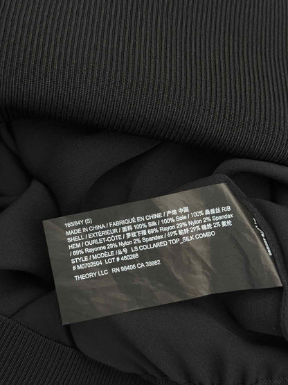THEORY Black Size Small Blouse