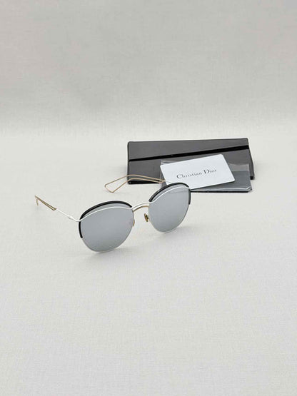 CHRISTIAN DIOR Grey & White Sunglasses