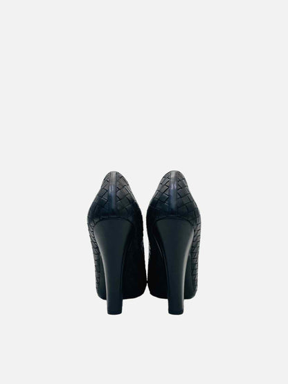BOTTEGA VENETA Almond Toe Black Size EU 38.5 Pumps