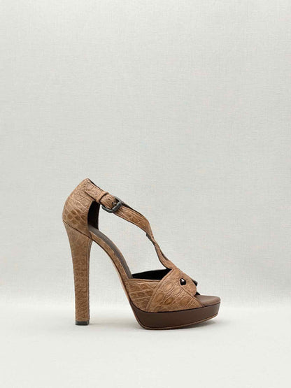 BOTTEGA VENETA Brown Size EU 40 Heeled Sandals
