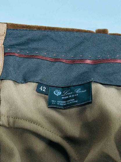 LORO PIANA Velvet Camel Size US 6 Pants