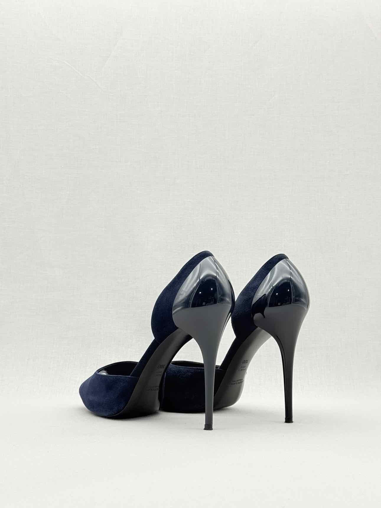 RALPH LAUREN COLLECTION D'Orsay Blue Size EU 40 Pumps