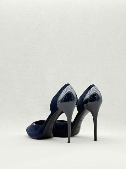 RALPH LAUREN COLLECTION D'Orsay Blue Size EU 40 Pumps