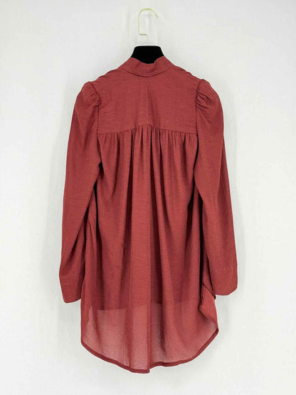 ISABEL MARANT Burgundy Size US 2 Blouse