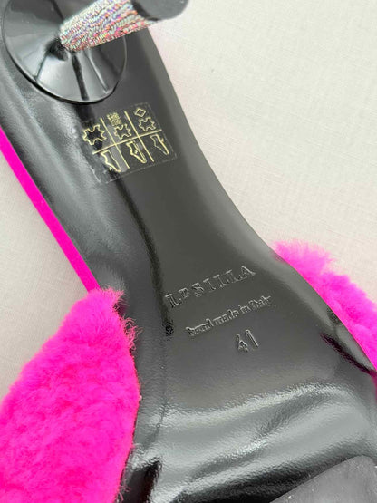 LE SILLA Pink Embellished heels Size EU 41 Mules