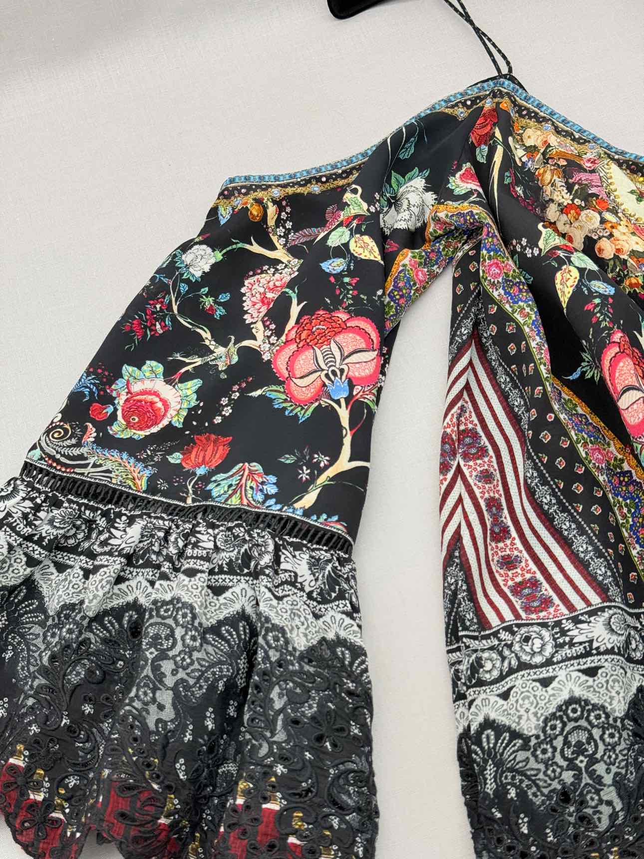 CAMILLA Black Multicolor Size Large Top