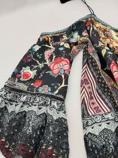 CAMILLA Black Multicolor Size Large Top