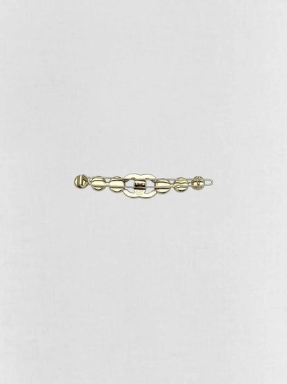 CHANEL Gold Beaded Hair Clip