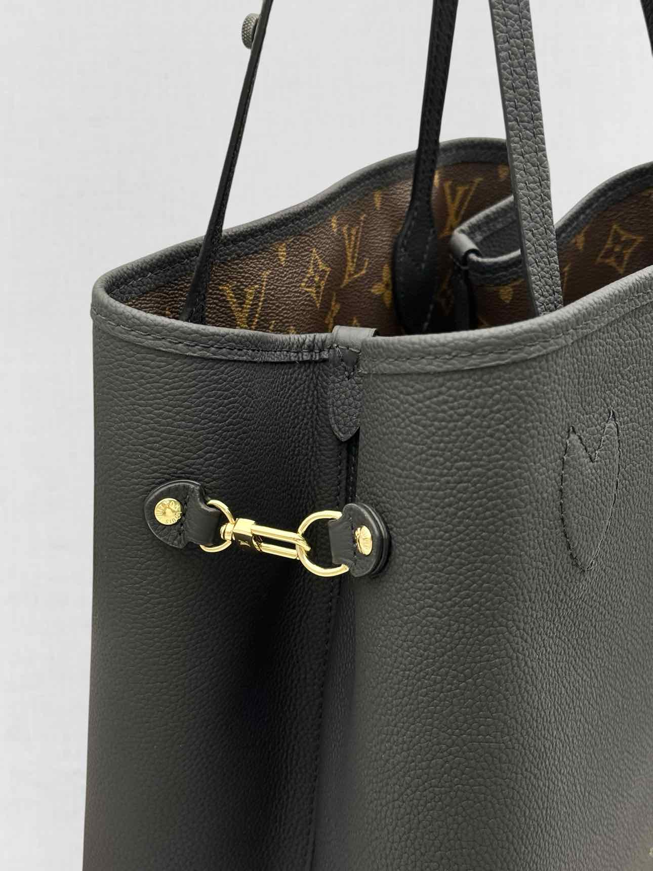 LOUIS VUITTON Brown & Black Monogram Tote Bag