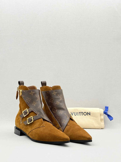 LOUIS VUITTON Jumble Brown Size EU 38.5 Ankle Boots