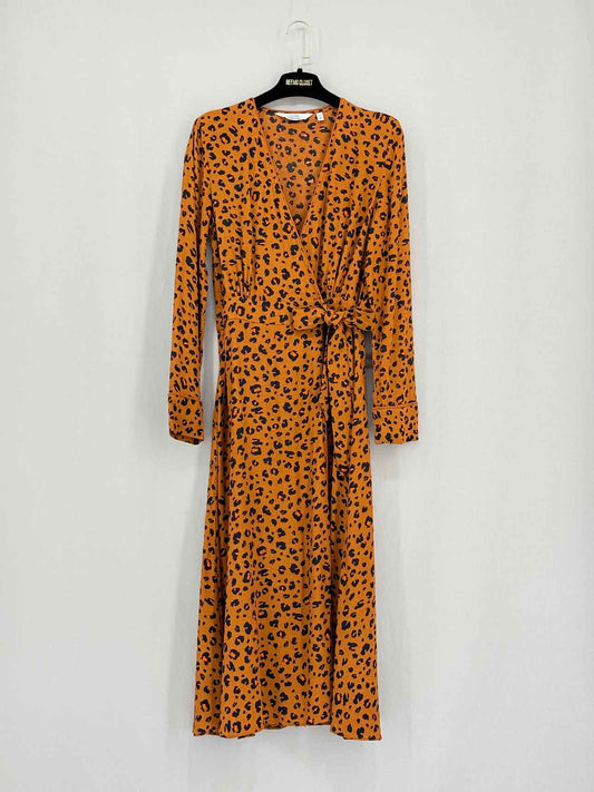 & OTHER STORIES Black & Yellow Size US 4 Midi Dress