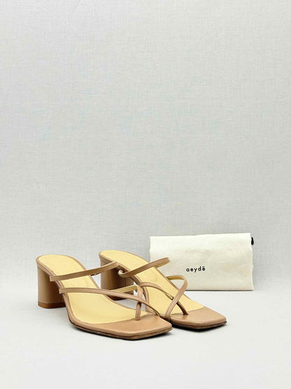 AEYDE Anni Beige Size EU 39 Heeled Sandals