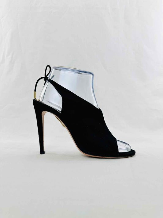 AQUAZZURA Black Size EU 39 Slingbacks